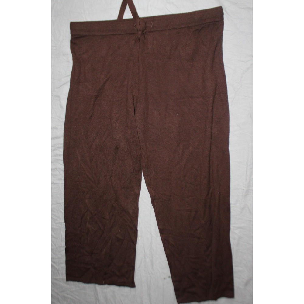 NEW Members Mark Luxury Cashmere Blend pants Brown Size XL